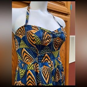 COPY - Multicolor Halter Romper, Size Large